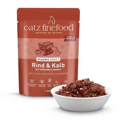 catz finefood – No. 7 hovězí a telecí, 16× 85 g catz finefood – No. 7 hovězí a telecí, 16× 85 g