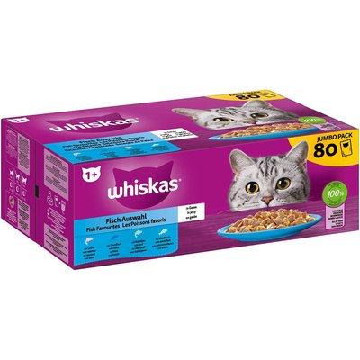 Whiskas Pouch Multipack 1 + ryba v želé 80x85 g Whiskas Pouch Multipack 1 + ryba v želé 80x85 g