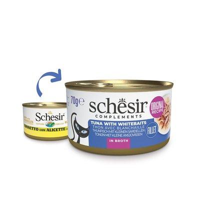 Schesir Cat tuňák se sardelemi ve vývaru Schesir Cat tuňák se sardelemi ve vývaru