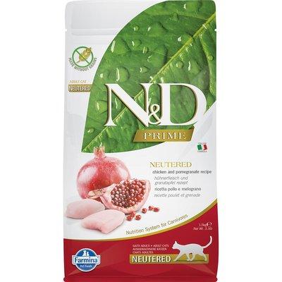 N&D kuřecí a granátové jablko pro kastrované kočky, bez obilovin N&D kuřecí a granátové jablko pro kastrované kočky, bez obilovin