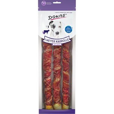 Dokas 1 metr žvýkací rolky s kachním masem (hovězí kůže) Dokas 1 metr žvýkací rolky s kachním masem (hovězí kůže)