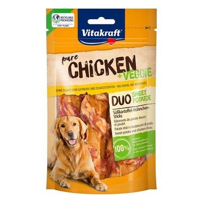 Vitakraft chicken+ veggie tyčinky z batátů a kuřete Vitakraft chicken+ veggie tyčinky z batátů a kuřete