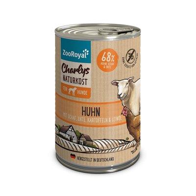 ZooRoyal Charlys Naturkost kuřecí, skopové maso a kachní maso s bramborami a lněným olejem ZooRoyal Charlys Naturkost kuřecí, skopové maso a kachní maso s bramborami a lněným olejem
