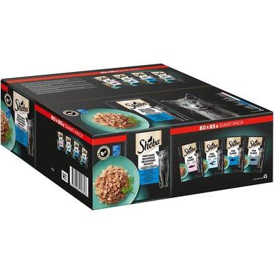 Sheba multipack delikatesa v želé, variace ryb, 80 × 85 g Sheba multipack delikatesa v želé, variace ryb, 80 × 85 g