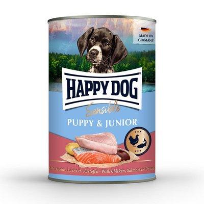 Happy Dog Sensible Puppy kuře, losos a brambory, konzerva Happy Dog Sensible Puppy kuře, losos a brambory, konzerva