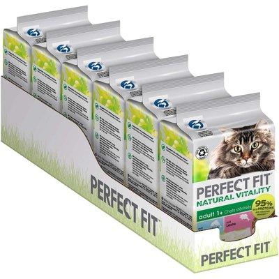 PERFECT FIT Natural Vitality Adult 1+ krmivo pro kočky s rybami z volného moře a lososem PERFECT FIT Natural Vitality Adult 1+ krmivo pro kočky s rybami z volného moře a lososem