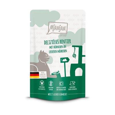 MjAMjAM Quetschie delikátní sobí maso s kuřetem MjAMjAM Quetschie delikátní sobí maso s kuřetem