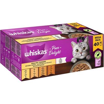 Whiskas Pure Delight Multipack drůbeží ragú v želé 40 × 85 g Whiskas Pure Delight Multipack drůbeží ragú v želé 40 × 85 g