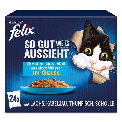 FELIX So gut wie es aussieht v želé Výběr z vody 24× 85 g FELIX So gut wie es aussieht v želé Výběr z vody 24× 85 g