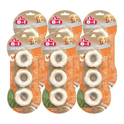 8in1 pamlsky pro psy Delight žvýkací kroužky, 6 × 3 ks 8in1 pamlsky pro psy Delight žvýkací kroužky, 6 × 3 ks
