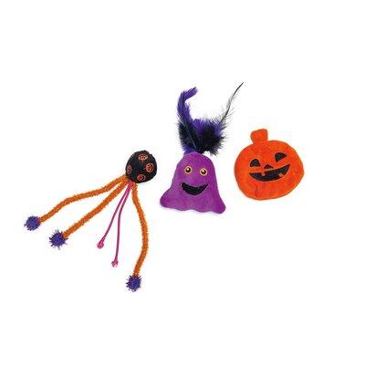Beeztees halloweenová hračka pro kočky Buuh v balení po 3 ks Beeztees halloweenová hračka pro kočky Buuh v balení po 3 ks