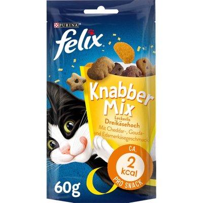 FELIX KnabberMix Dreikäsehoch s příchutí sýru čedaru, goudy a eidamu FELIX KnabberMix Dreikäsehoch s příchutí sýru čedaru, goudy a eidamu