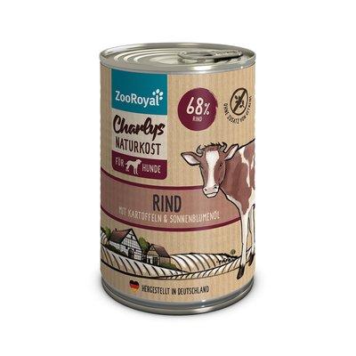 ZooRoyal Charlys Naturkost hovězí s brambory a slunečnicovým olejem ZooRoyal Charlys Naturkost hovězí s brambory a slunečnicovým olejem