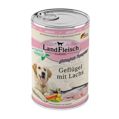 LandFleisch Dog Classic drůbeží maso s lososem LandFleisch Dog Classic drůbeží maso s lososem