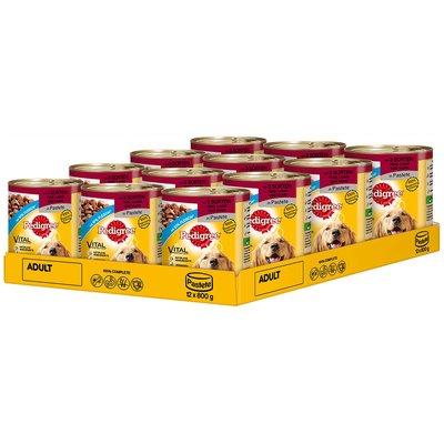 Pedigree plechovka se krabice se 3 druhy masa: hovězí, jehněčí a kuřecí Pedigree plechovka se krabice se 3 druhy masa: hovězí, jehněčí a kuřecí