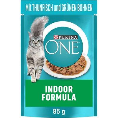 Purina ONE Indoor Formula s tuňákem a zelenými fazolemi, 24 x 85 g Purina ONE Indoor Formula s tuňákem a zelenými fazolemi, 24 x 85 g