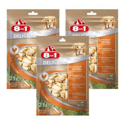 8in1 Delights žvýkací kosti kuřecí maso v sáčku 8in1 Delights žvýkací kosti kuřecí maso v sáčku