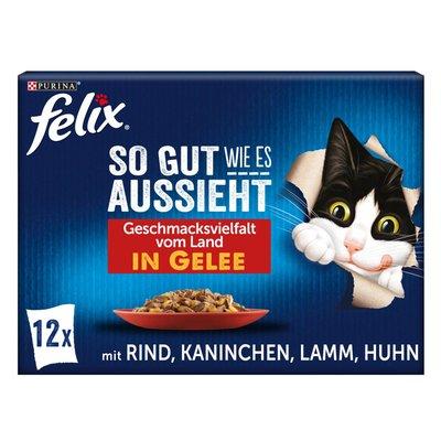 FELIX So gut wie es aussieht v želé rozmanitost chutí země 12× 85 g FELIX So gut wie es aussieht v želé rozmanitost chutí země 12× 85 g