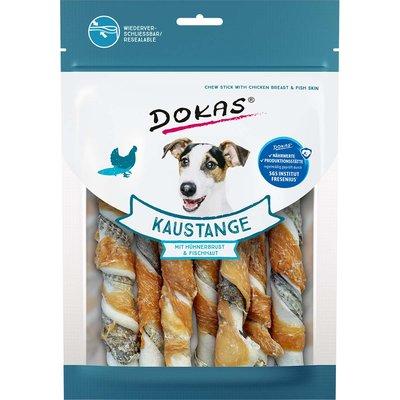 Dokas žvýkací tyčka s kuřecími prsy a rybí kůží Dokas žvýkací tyčka s kuřecími prsy a rybí kůží