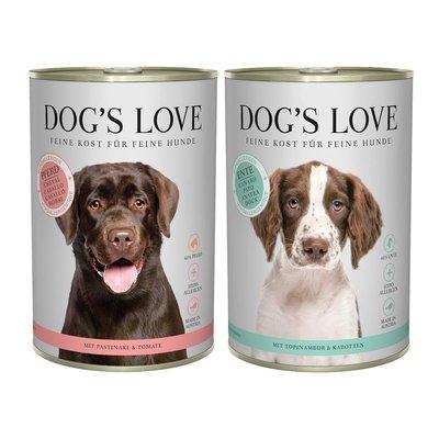 Dog´s Love Hypoallergen, variace chutí, 12× 400 g Dog´s Love Hypoallergen, variace chutí, 12× 400 g