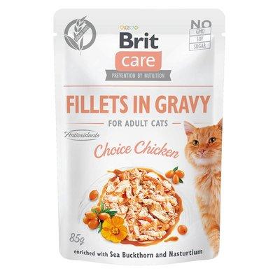 Brit Care Cat filety v omáčce výběrové kuřecí Brit Care Cat filety v omáčce výběrové kuřecí