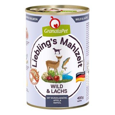 GranataPet Liebling‘s Mahlzeit se zvěřinou a lososem GranataPet Liebling‘s Mahlzeit se zvěřinou a lososem