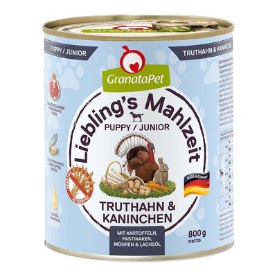 GranataPet Liebling's Mahlzeit Junior s krocaním masem a králíkem GranataPet Liebling's Mahlzeit Junior s krocaním masem a králíkem