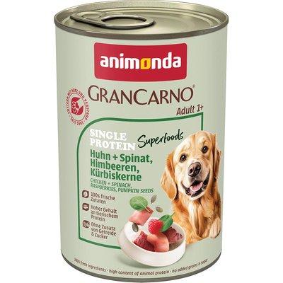 Animonda GranCarno KUŘE+ŠPENÁT, MALINY, DÝŇOVÁ SEMÍNKA Animonda GranCarno KUŘE+ŠPENÁT, MALINY, DÝŇOVÁ SEMÍNKA