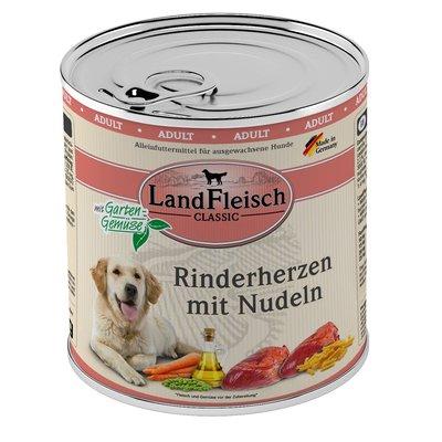 LandFleisch Dog Classic hovězí srdce s nudlemi LandFleisch Dog Classic hovězí srdce s nudlemi