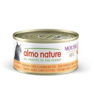 Almo Nature HFC mousse tuňák s krevetami Almo Nature HFC mousse tuňák s krevetami