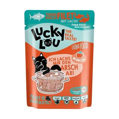Lucky Lou Extra Food tuňák & losos ve vývaru Lucky Lou Extra Food tuňák & losos ve vývaru
