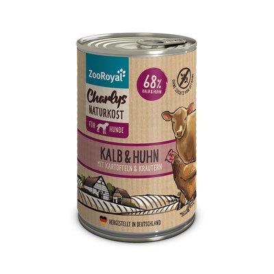ZooRoyal Charlys Naturkost telecí a kuřecí maso s bramborami a bylinkami ZooRoyal Charlys Naturkost telecí a kuřecí maso s bramborami a bylinkami