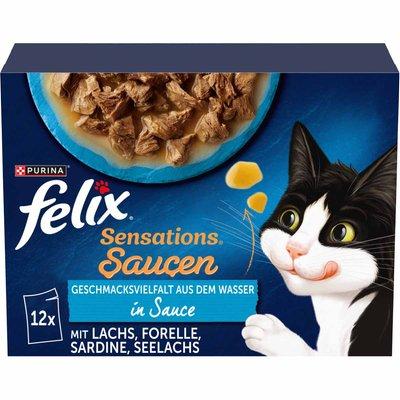 FELIX Sensations Saucen výběr z vody, 12 × 85 g FELIX Sensations Saucen výběr z vody, 12 × 85 g