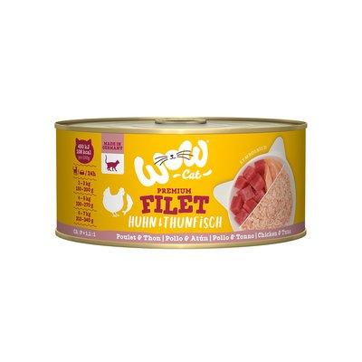 WOW CAT kuřecí filet s filetem z tuňáka WOW CAT kuřecí filet s filetem z tuňáka
