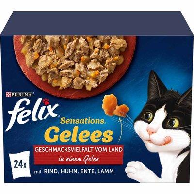 FELIX Sensations želé výběr z venkova, 24 × 85 g FELIX Sensations želé výběr z venkova, 24 × 85 g