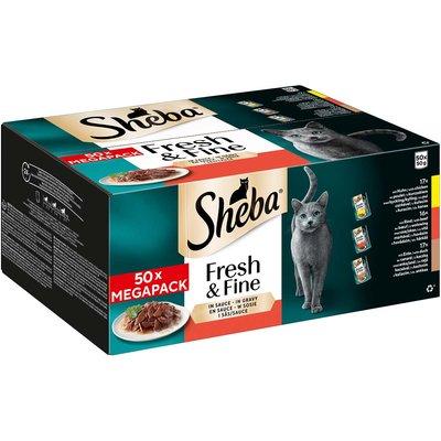 Sheba mp pouch kuře, hovězí & kachna v omáčce 50x50 g Sheba mp pouch kuře, hovězí & kachna v omáčce 50x50 g