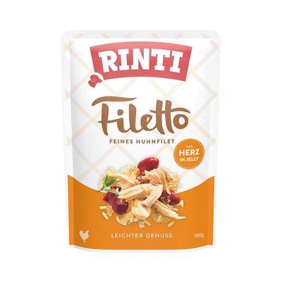 Rinti Filetto s kuřecím masem a kuřecími srdci v želé Rinti Filetto s kuřecím masem a kuřecími srdci v želé
