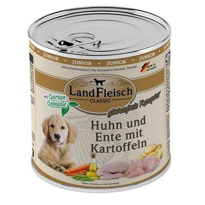 LandFleisch Dog Classic Junior kuřecí, kachna a brambory LandFleisch Dog Classic Junior kuřecí, kachna a brambory