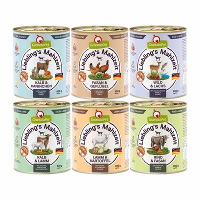 GranataPet oblíbené jídlo, variace chutí, 36 × 800 g GranataPet oblíbené jídlo, variace chutí, 36 × 800 g