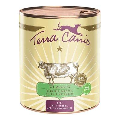 Terra Canis s hovězím masem, mrkví, jablkem a hnědou rýží, 800 g Terra Canis s hovězím masem, mrkví, jablkem a hnědou rýží, 800 g