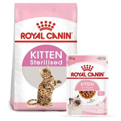 ROYAL CANIN KITTEN Sterilised 3,5 kg + Kitten v omáčce 12× 85 g ROYAL CANIN KITTEN Sterilised 3,5 kg + Kitten v omáčce 12× 85 g