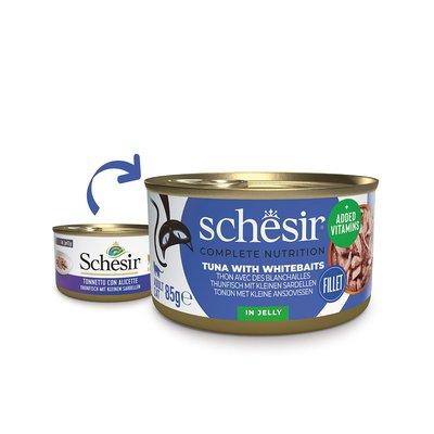Schesir Cat Complete tuňák se sardelemi v želé Schesir Cat Complete tuňák se sardelemi v želé