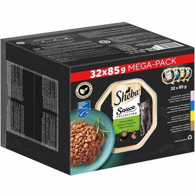 Sheba Multipack Sauce Collection Feine Vielfalt MSC 32 × 85 g Sheba Multipack Sauce Collection Feine Vielfalt MSC 32 × 85 g