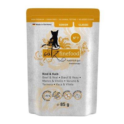 catz finefood Senior No. 07 hovězí a telecí maso catz finefood Senior No. 07 hovězí a telecí maso