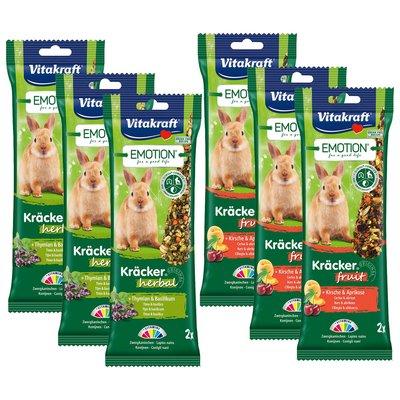 Vitakraft Emotion krekry, byliny a ovoce pro zakrslé králíky, 12 kusů Vitakraft Emotion krekry, byliny a ovoce pro zakrslé králíky, 12 kusů