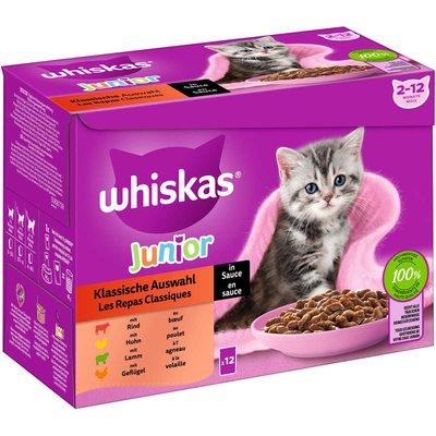 Whiskas multipack Junior klasický výběr v omáčce, 12 × 85 g Whiskas multipack Junior klasický výběr v omáčce, 12 × 85 g