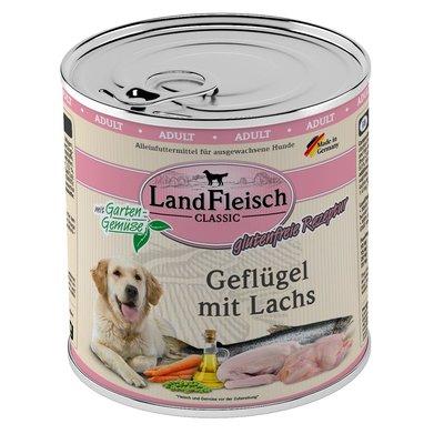 LandFleisch Dog Classic drůbeží maso s lososem LandFleisch Dog Classic drůbeží maso s lososem