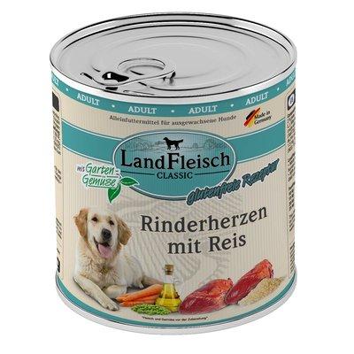 LandFleisch Dog Classic hovězí srdce s rýží LandFleisch Dog Classic hovězí srdce s rýží