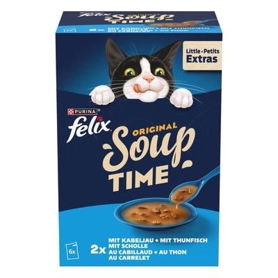 FELIX Soup výběr z vody s treskou, tuňákem a platýsem FELIX Soup výběr z vody s treskou, tuňákem a platýsem