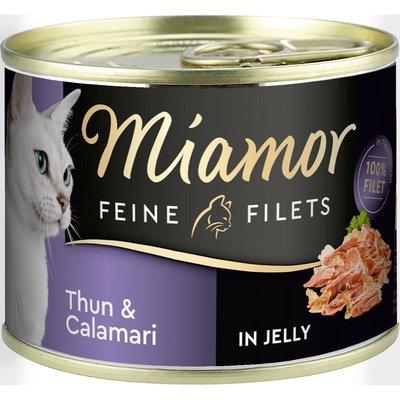 Miamor Feine Filets v želé s tuňákem a kalamáry Miamor Feine Filets v želé s tuňákem a kalamáry